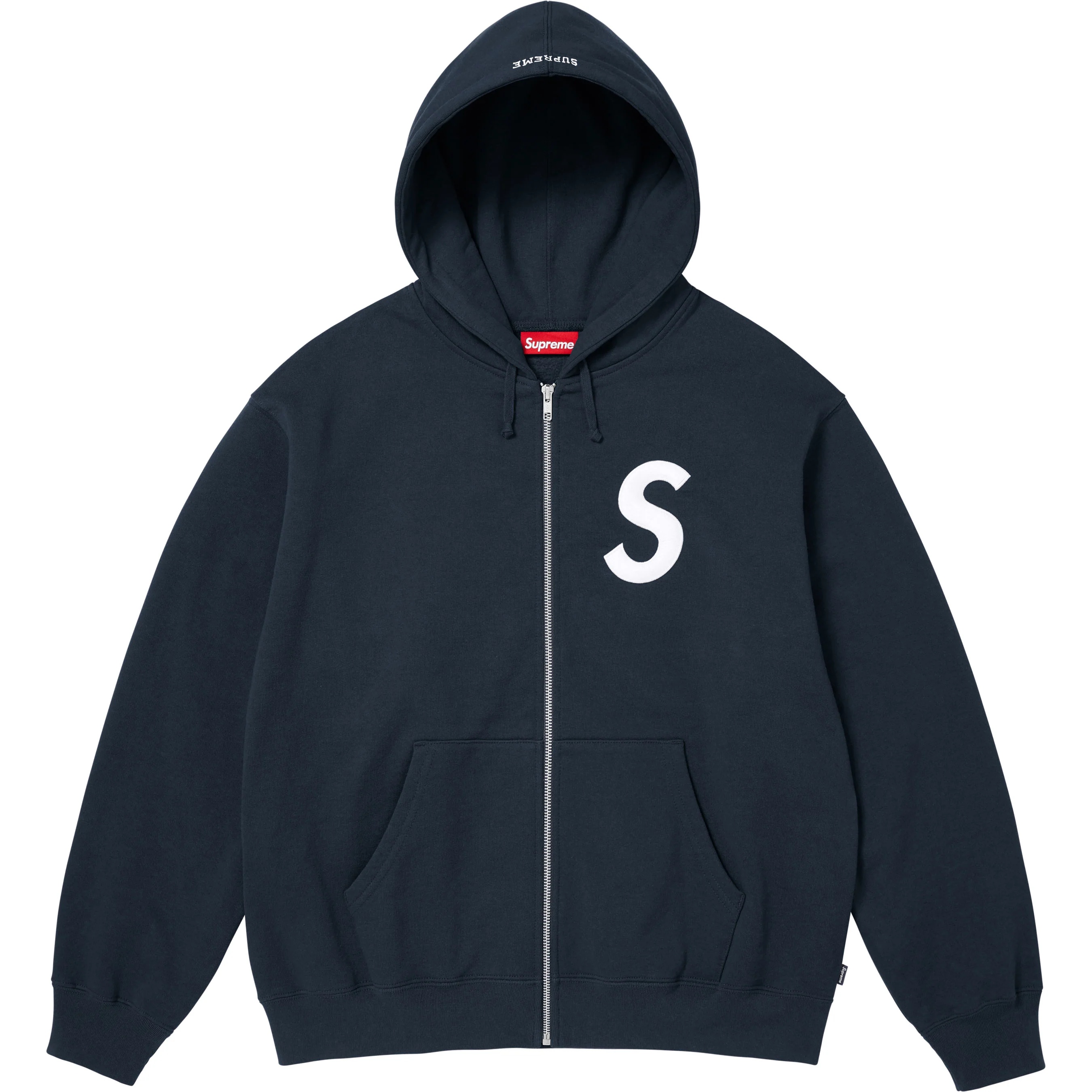 S Logo Zip Up Hooded Sweatshirt view 7